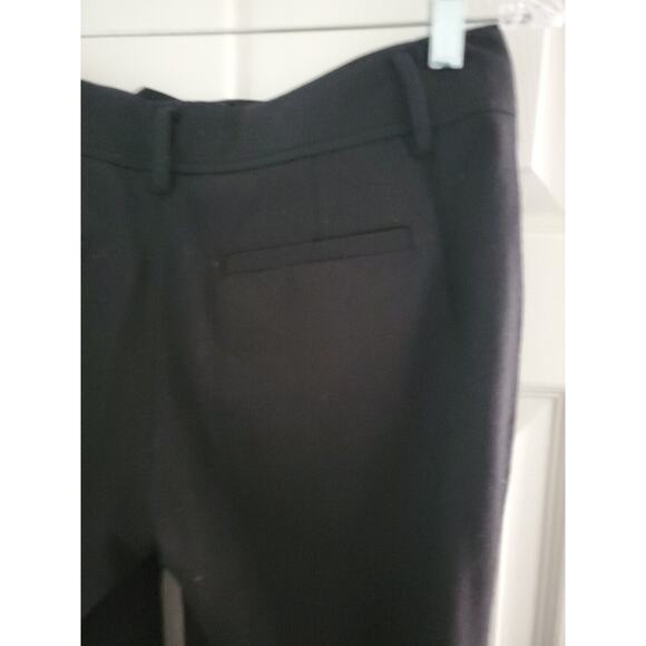 Banana Republic Martin-Fit Wool Pants Blend Trouser Cuffed Black Size 4 - Picture 7 of 7